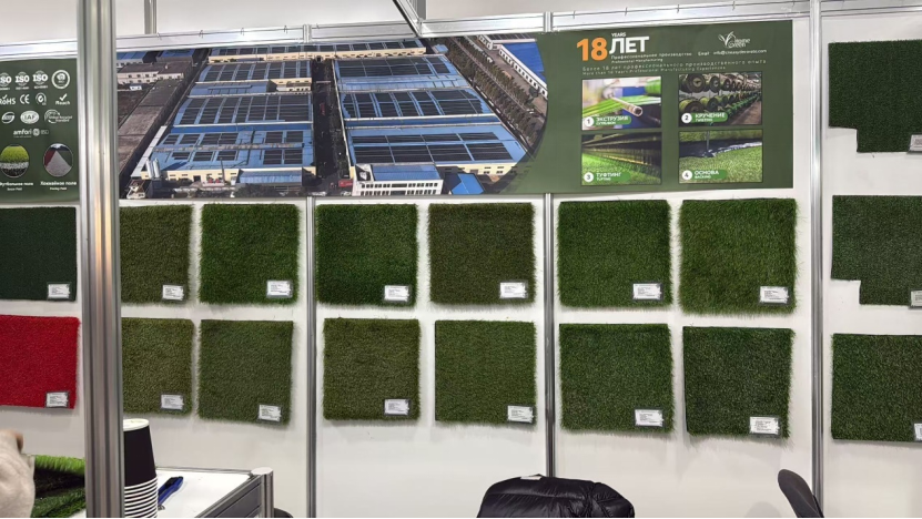 VICTURF Tapis de gazon conclut avec succès l'exposition Mosbuild : de nouvelles options de paiement stimulent le commerce sino-russe