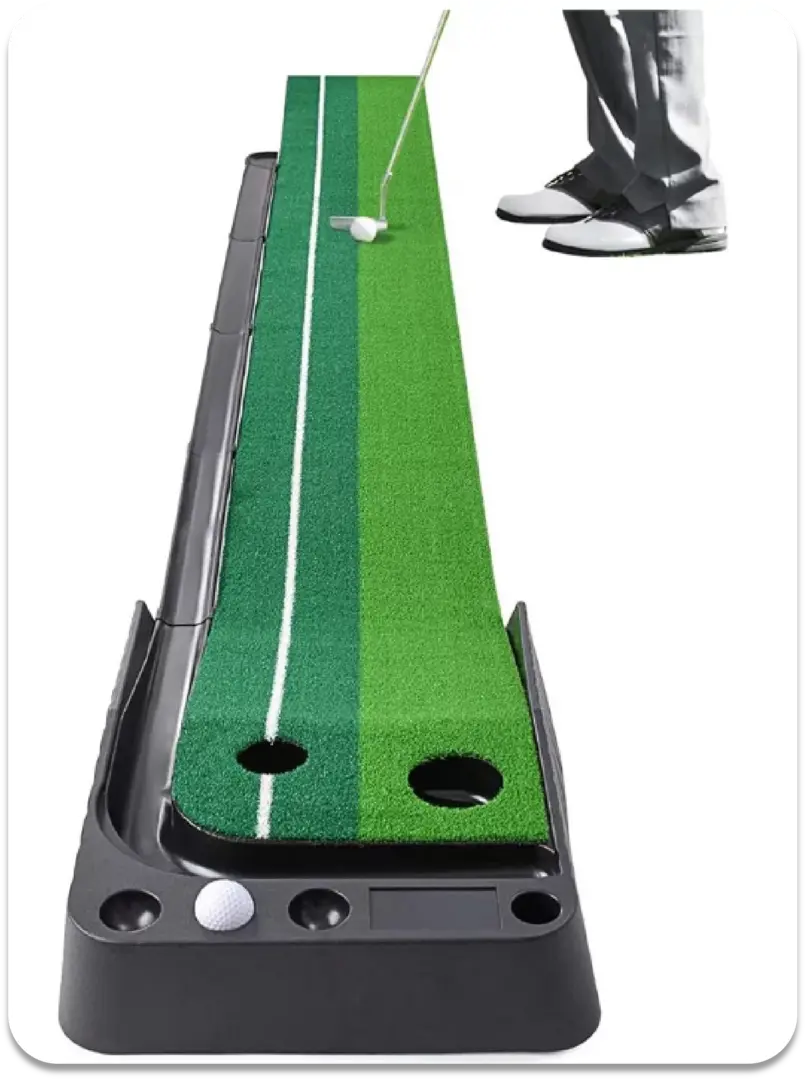 Pratiquez votre swing à tout moment, n'importe où : Victurf lance son
nouveau tapis d'entraînement de putting green à 2 trous